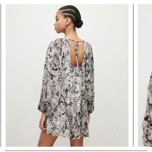 All Saints Monochrome Backless Dress